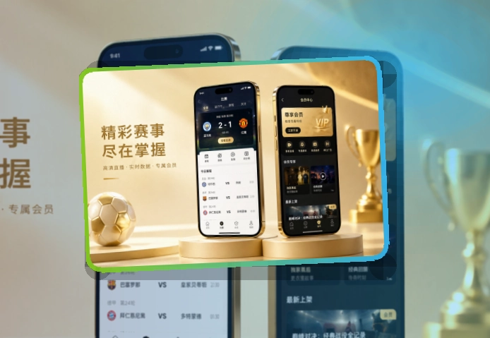 紧凑功能卡 · 赛程比分入口 · 网页版也能继续看界面展示